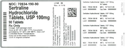 Label (70934 190 90   Rev A 11 18)